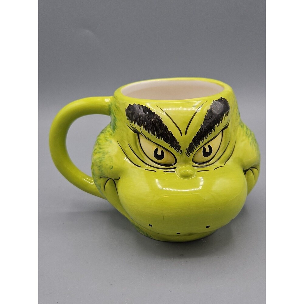 Grinch DR. SEUSS Grinch 3D Coffee Mug Christmas Green Collectible 2015 Cup